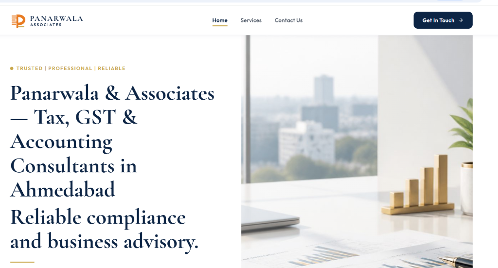 Panarwala & Associates professional tax, GST, and accounting advisory platform